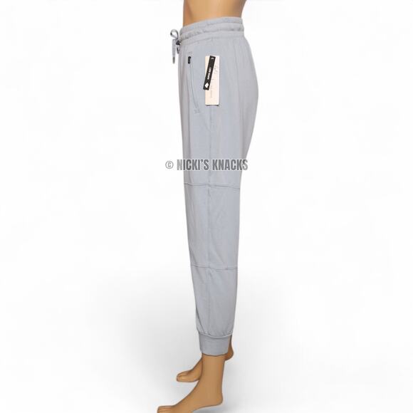 Nanette Lepore Super Soft 7/8 Fleece Jogger Lounge Pants in Skyfall Blue Size M - Picture 3 of 8